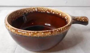 "Ciotola per servire zuppa di cipolle Kathy Kale McCoy scafo marrone goccia gres porcellanato 6 3/4" - Foto 1 di 12
