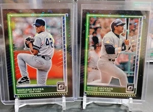 2025 Donruss Optic - Reggie Jackson & Mariano Rivera Black Disco Prizm YANKEES - Picture 1 of 1