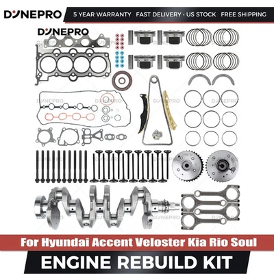 Engine Rebuild Kit for 2012-2019 Hyundai Accent 2012-2017 Hyundai Veloster 1.6L - Image 1 of 4