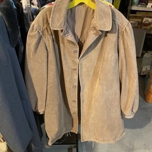 Abrigo de Colección Reversible Para Mujer Grande Columpio Lona Marrón Tostado Cordouroy - Imagen 1 de 14