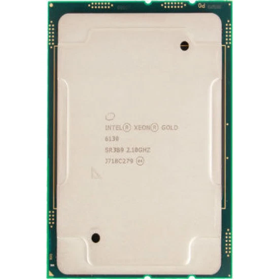 Procesador Intel Gold 6130 2,1 GHz 16 núcleos 22 MB 125 W LGA3647 SR3B9 Foto 1 de 1