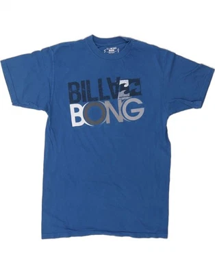 BILLABONG Womens Graphic T-Shirt Top UK 12 Medium Blue Cotton OV06 - Image 1 of 3