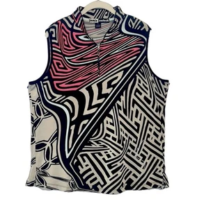 Top de golf firmado por Jamie Sadock Pickleball para mujer XL sin mangas ropa deportiva rosa raro - Imagen 1 de 8