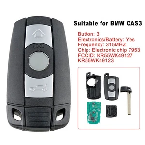 Remote Car Key 315MHZ ID46 Chip for BMW 1 3 5 Series X5 X6 X6H One-button Start - Picture 1 of 8