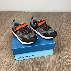 Stride Rite Shoes Sneakers Made 2 Play Radiant Bounce Gray Black 9M NEW - Picture 1 of 10
