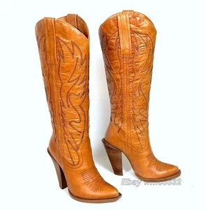 Jessica Simpson Alan Cowboy Cowgirl Boots - Women's 6B Excellent Condition - Picture 1 of 13