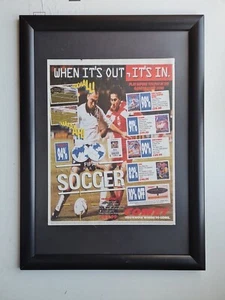 Fifa International Soccer Comet GERAHMTE WERBUNG SPIEL POSTER A3 Rahmen 11,5"X16" - Bild 1 von 5