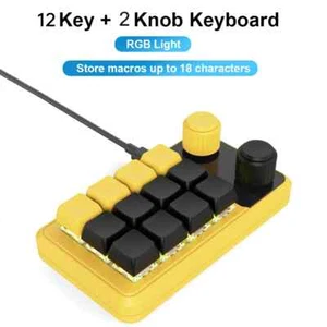 Programming Macro Custom Knob Keyboard RGB Mini Button Photoshop Gaming Keypad - Picture 1 of 30