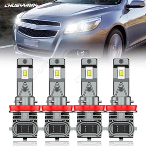 4x H8 H9 H11 LED Headlight Bulb Kit High-Low Beam Super Bright 6500K Xenon White - Picture 1 of 12