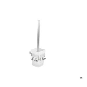 304 Stainless Steel Wall-Mounted Bathroom Toilet Brush Holders Glass Cup Set - Picture 1 of 12