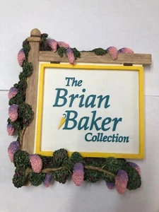 The Brian Baker Collection Model 99100 Dealer Display Sign Pink Flowers/Vines - Picture 1 of 3