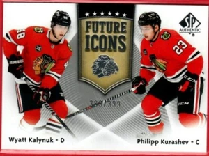 2021-22 SP AUTHENTIC FUTURE ICONS WYATT KALYNUK PHILIPP KURASHEV ROOKIE /399 UD - Picture 1 of 1