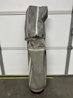 PING Carry Only 4 Way Bag w/ 4 Zippered Pockets & Rain Cover RARE PRINT Womens - Image 1 of 4