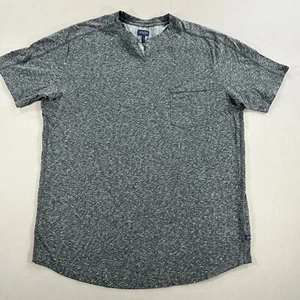 GOODMAN Camisa Henley Manga Corta Gris Camiseta Informal Para Hombre Grande - Imagen 1 de 5