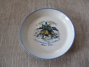 Vtg Apollo 1st Moon Landing Crown Ducal 4" Plate Neil Armstrong England 1969 - Picture 1 of 8