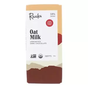 Raaka Chocolate - Bar Oatmlk Dark Chocolate 58% - Case of 12 - 1.8 OZ - Picture 1 of 1