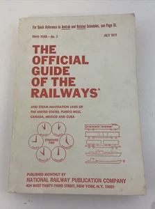 July 1971 Official Guide of the Railways Railroad Schedules - Picture 1 of 13
