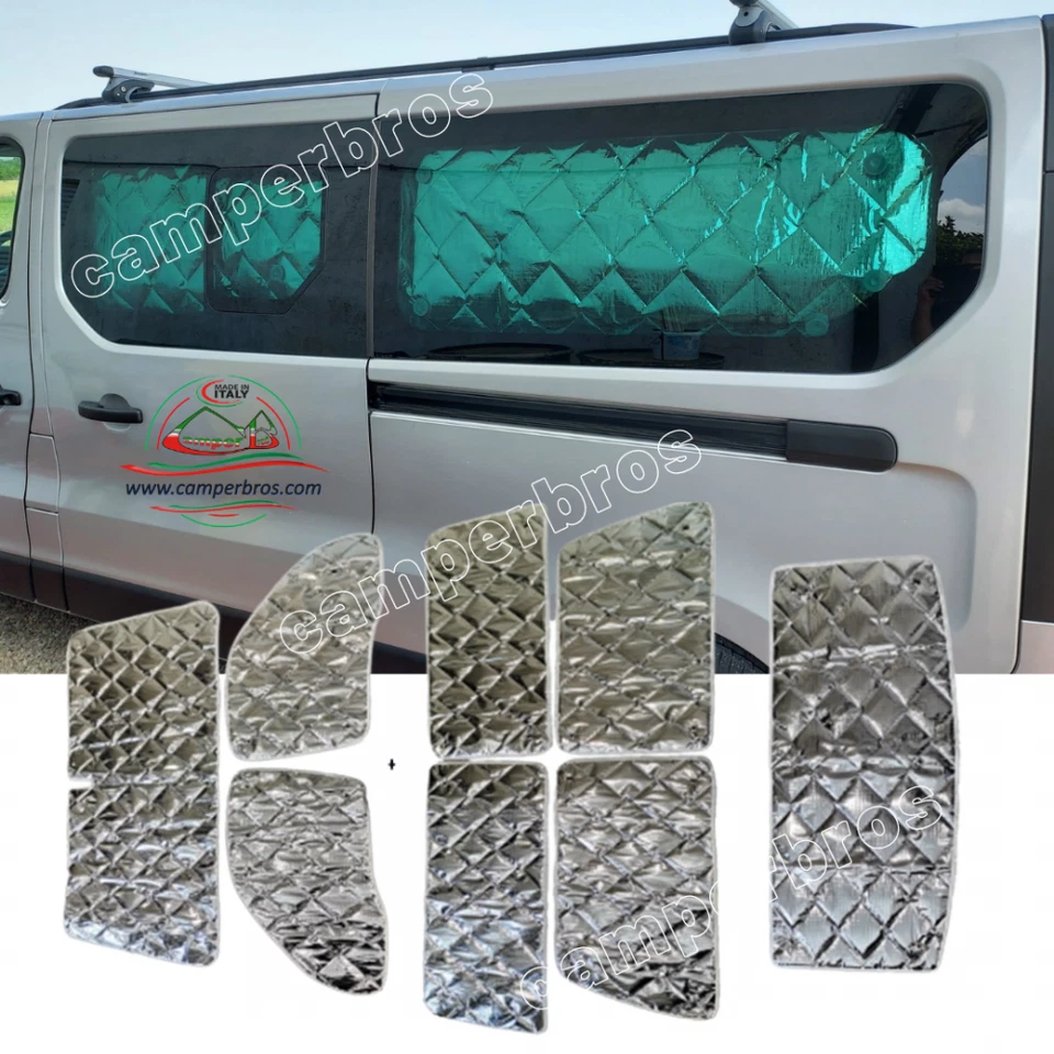 CAMPERBROS CB Oscurante Termico Interno Renault Trafic 2002/2014 8pz - Passo Corto