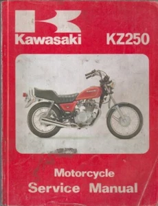 KAWASAKI KZ250 ( C1 D1 G1 ) ORIGINAL 1980 FACTORY WORKSHOP MANUAL - Picture 1 of 1