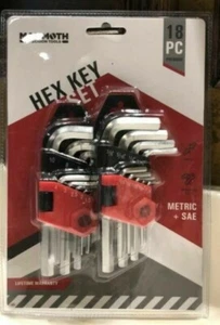 Hex Key Set (metric & sae) 18 pieces, Premium, Lifetime Warranty - Picture 1 of 1