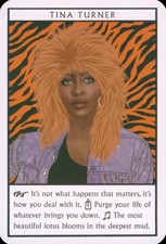 Tina Turner,  Oversized Pop Rock Tarot Trading Card 2019 Mint