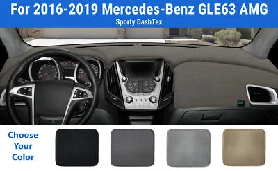仪表板仪表板垫保护套适用于 2016 - 2019 梅赛德斯 - 奔驰 GLE63 AMG (DashTex) — 第 1/4 张图片