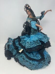 Vintage Marin Chiclana Flamenco Dancer Large 18" Doll Made In Spain