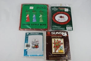 Lot Yours Truly Christmas Ornament Sewing Kit Cross Stitch A Card Snow Goose  - Picture 1 of 9