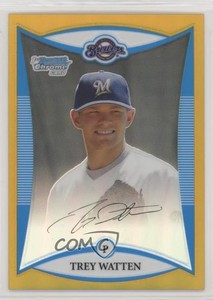 2008 Bowman Draft Prospects Chrome Gold Refractor /50 Trey Watten #BDPP27