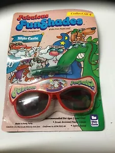 Vint White Castle Restaurant Comida para niños FunShades rojos en paquete nuevo stock antiguo - Imagen 1 de 6