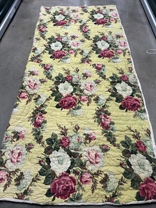 Southern Vintage Floral Quilt Full/ Queen One Piece As Is - Picture 1 of 9