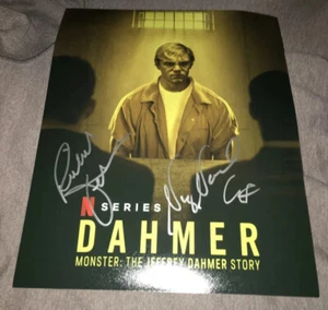 Evan Peters signed Dahmer poster Monsters 11x14 photo cast x3 Netflix Jenkins - Picture 1 of 1