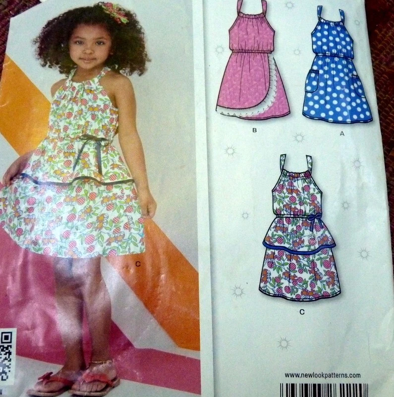 *LOVELY GIRLS DRESS New Look Sewing Pattern 3-4-5-6-7-8 - Image 1 of 1