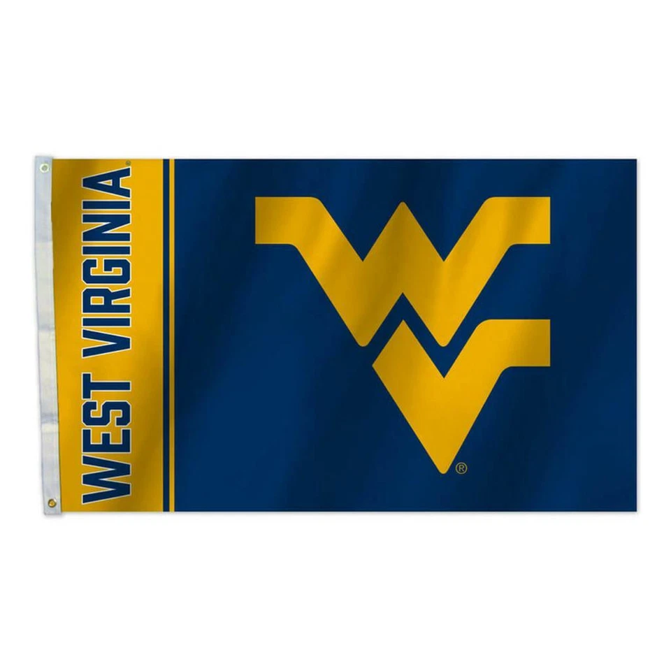 West Virginia Mountaineers 3x5 Banner Flag [NEW] House Sign Wall Man Fremont Die - Image 1 of 1