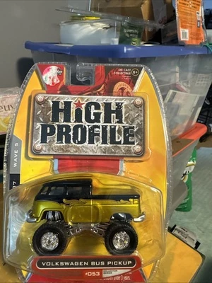 Camioneta de autobús Volkswagen de alto perfil Jada Toys dorado negro 1/64 coleccionista #053 H11 Foto 1 de 4