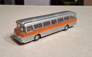 Vintage Wiking Bussing Bus Senator 1:87 # 721 Silver Orange HO Scale Germany - Picture 1 of 8