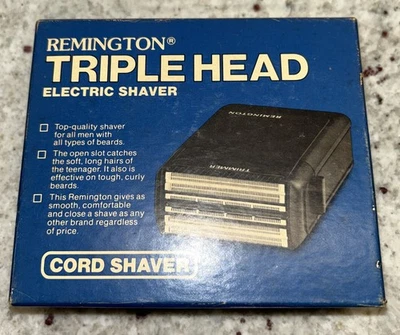 Nueva Afeitadora Eléctrica Remington Triple Acción Caja Abierta PM-850 con Cable 3 Cabezales EE. UU. Foto 1 de 4