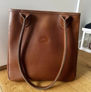 Longchamp Handtasche Damen Umhängetasche Bag Damentasche Leder Vintage Style - Bild 1 von 19