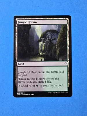 1x Jungle Hollow Commander 2016 Mtg Magic Gathering Card Dual Land Mana 303 - Image 1 of 2