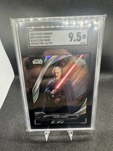 2024 Topps Chrome Black Star Wars Count Dooku Rainbow Refractor /199 - Picture 1 of 3
