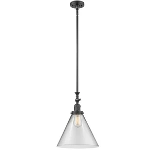 Innovations XL 12" 1 Light LED Mini Pendant, Bronze/Cone - 206-OB-G42-L-LED - Picture 1 of 4