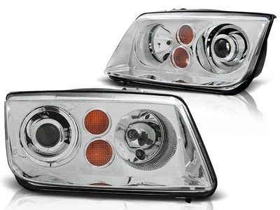 Klarglas Xenon Design für Scheinwerfer VW Bora 98-05 chrom - Bild 1 von 2