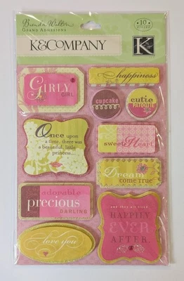 Brenda Walton Princess Tags Grand Adhesions Scrapbooking Stickers By K&Company - Image 1 of 2