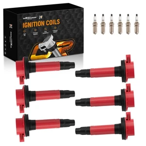 6x Ignition Coil + 6x Spark Plug for Ford Edge Explorer F-150 3.5L 3.7L 2011-17 - Picture 1 of 10