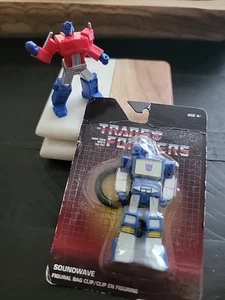 Transformers, Optimus Prime & Soundwave 3" figure and backpack clip - Picture 1 of 1