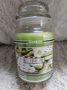 RETIRED Yankee Candle KEY LIME PIE Large 22 oz Housewarmer Black Band Candle New - Picture 1 of 6