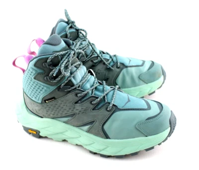 Nuevo HOKA Anacapa Talla 9.5 B Verde Niebla/Gris Mujeres Mid GTX Trail Zapatos Precio de venta sugerido por el fabricante $185 Foto 1 de 4