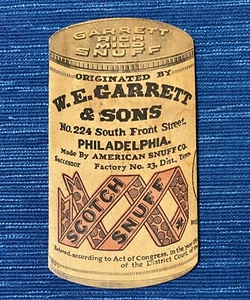 Vintage W. E. Garrett Snuff Advertising 1942 & 43 Calendar Small Notepad 991A - Picture 1 of 2