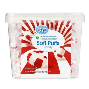 Great Value Peppermint Soft Puffs Candy, 34.5 oz - Picture 1 of 7