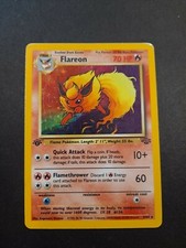 1999 Pokemon TCG First Edition Flareon HOLO #3/62 Jungle Set MP!